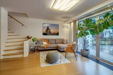 Modernized townhouse with large study
