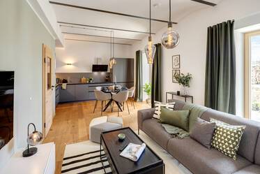 First occupancy: Furnished terrace apartment for rent 