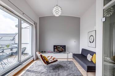 Modern roof terrace apartment in quiet location