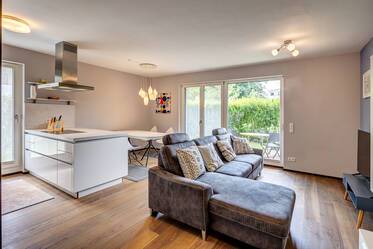 Family apartment with garden at the Domagpark 