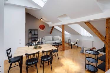 Stylishly furnished attic apartment for rent