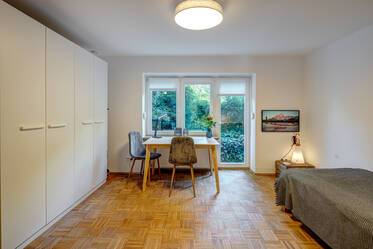 Furnished apartment with garden for rent