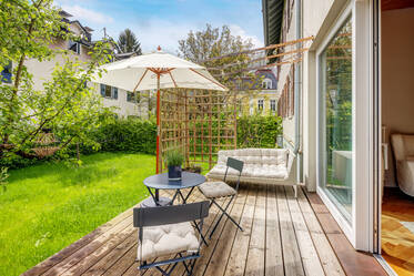 Beautiful garden apartment for rent near Starnberger See
