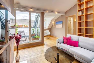 Exclusive attic apartment with sauna