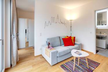 City meets nature: 1.5-room apartment in new building