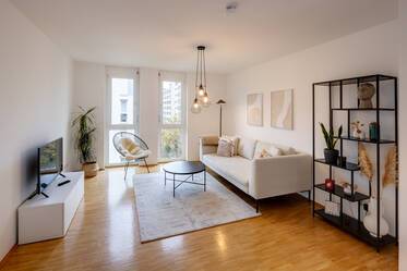 Modern city apartment with two balconies for rent