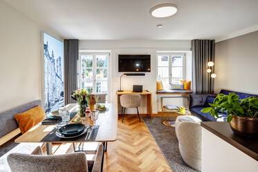 For rent: newly furnished apartment in central location