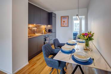 Modernly furnished new apartment with loggia