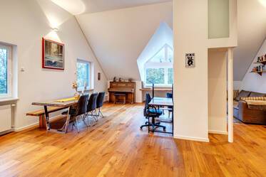 Unique attic apartment with extraordinary layout