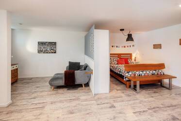 Quiet loft-like apartment with small garden