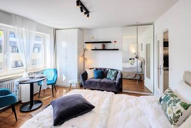 Very attractively furnished studio in Neuhausen