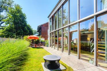 Bauhaus architect house in Hohenbrunn