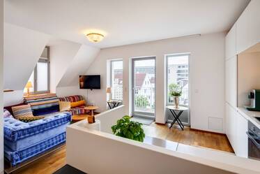 Quiet 1.5-room apartment with design-highlights