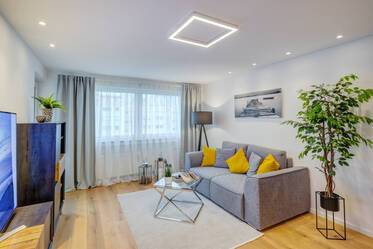 First occupancy after renovation, with pool and sauna