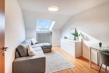 For rent: bright furnished attic apartment in Dachau