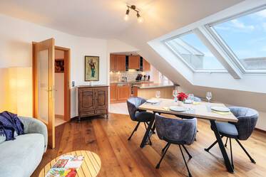 Attic apartment with great lighting