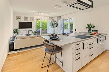 Modern 3-Room Garden Apartment at Weißenseepark Residences