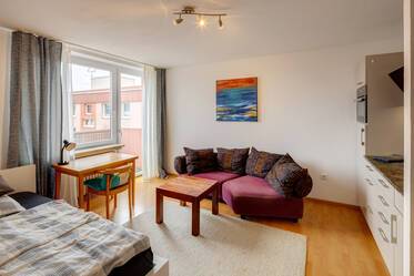 Sunny furnished apartment with panoramic view and internet