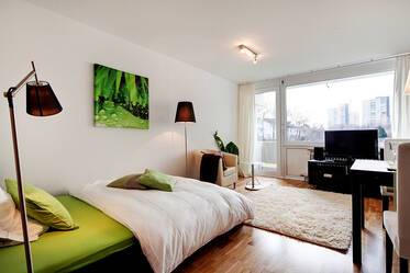 Near BMW: quiet 1-room rental apartment