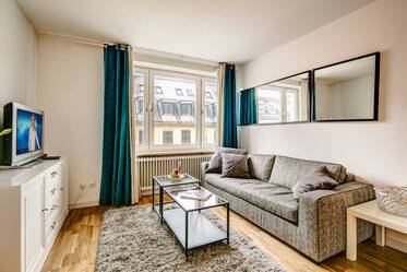 University quarter: bright 1.5-room apartment