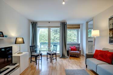 Spacious 1-room apartment with large balcony