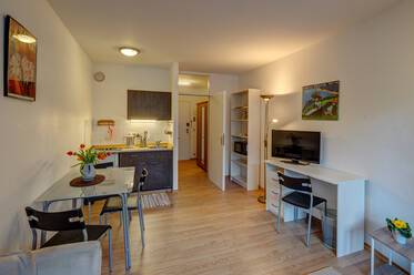 Furnished apartment with balcony to the inner courtyard