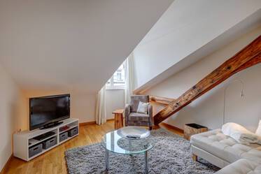 Central, high-quality attic apartment for rent