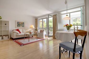 Nicely furnished 2-room apartment with garden and terrace in Parkstadt Schwabing