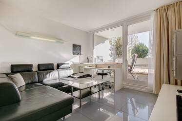Apartment with open-plan design and balcony
