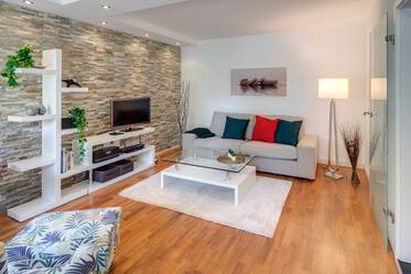 Designer gem: modern apartment with balcony