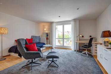 Bright 1-room apartment with balcony in Munich-Schwabing