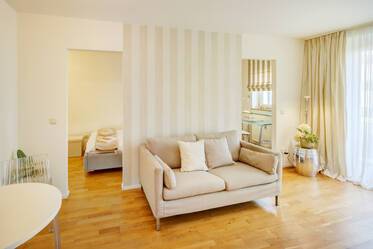 Elegantly furnished 1.5-room apartment with balcony