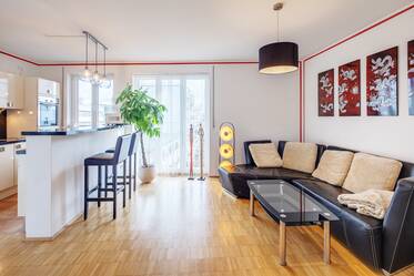 2 room rooftop terrace apartment, in the center of Schwabing