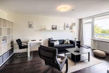 Modernly furnished apartment with balcony 