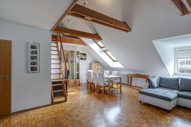 Beautiful 2-room attic apartment with gallery