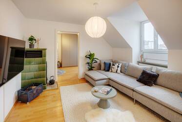 Bright and airy 2-room apartment with washing machine