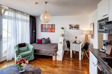 Brightly furnished apartment with underfloor heating