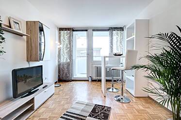 Fully furnished, modern 1-room apartment in Munich-Sendling