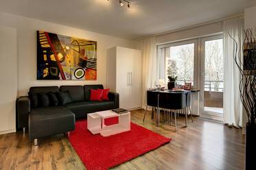 1-room apartment in central location in Neuhausen with beautiful, like new furniture