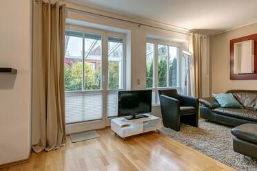 Lovely furnished studio apartment with own garden plot and WiFi included