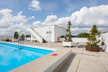 Modern 1-room apartment with shared pool