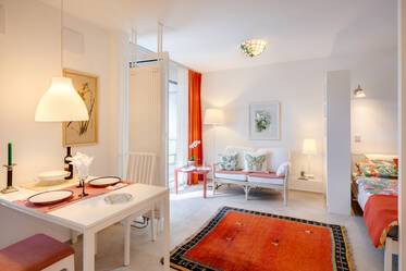 Cozy 1-room apartment with terrace and garden