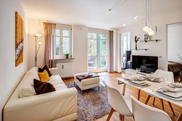 Furnished 1.5-room garden apartment for rent in Haar