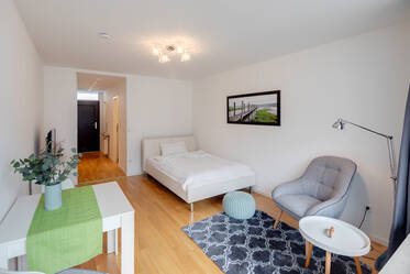 Modern rental apartment with balcony