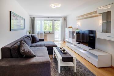 Sunny 2-room apartment with mountain view