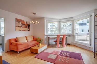 Furnished apartment with balcony & duplex parking space