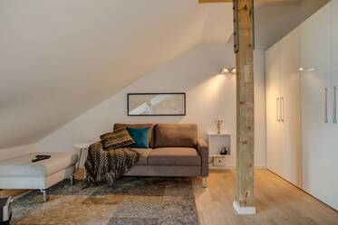  Munich-Freimann: Single rooftop apartment (constructed newly in 2014) including an Internet flat rate