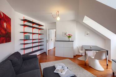 Sunny and modern attic apartment with internet