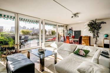 Fully equipped 3-room apartment with terrace in Munich-Olympiadorf