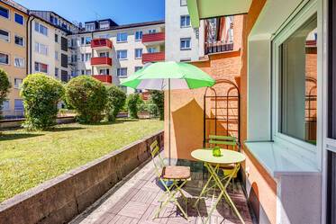 Quiet apartment with large terrace